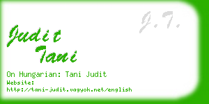 judit tani business card